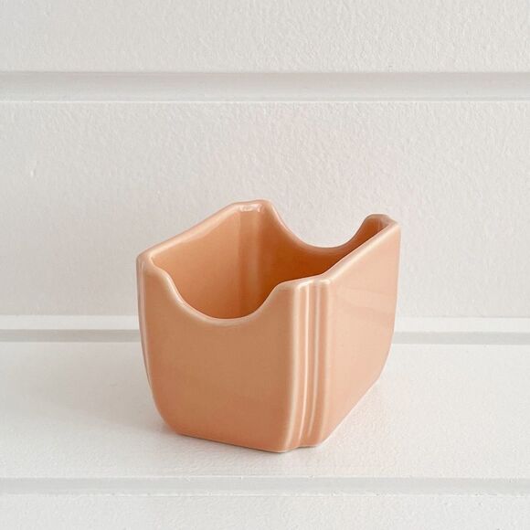 Fiesta Homer Laughlin Retired Apricot Sugar Packet Caddy - Picture 2 of 8